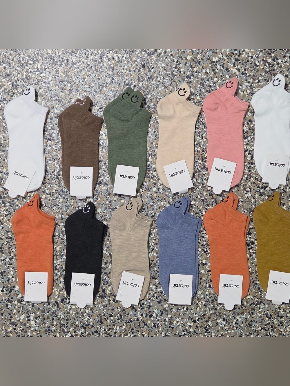 Women's Soft Aesthetic Pastel Ruffled Low-Cut Ankle Socks - 10 Pairs Embroidered